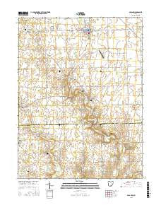 Arcanum Ohio Current topographic map, 1:24000 scale, 7.5 X 7.5 Minute, Year 2016