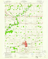 Archbold Ohio Historical topographic map, 1:24000 scale, 7.5 X 7.5 Minute, Year 1959