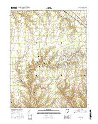 Ash Ridge Ohio Current topographic map, 1:24000 scale, 7.5 X 7.5 Minute, Year 2016