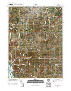 Ashland South Ohio Historical topographic map, 1:24000 scale, 7.5 X 7.5 Minute, Year 2010
