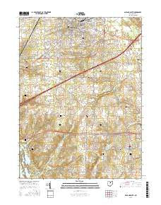 Ashland South Ohio Current topographic map, 1:24000 scale, 7.5 X 7.5 Minute, Year 2016