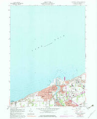 Ashtabula North Ohio Historical topographic map, 1:24000 scale, 7.5 X 7.5 Minute, Year 1960