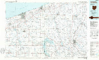 Ashtabula Ohio Historical topographic map, 1:100000 scale, 30 X 60 Minute, Year 1986
