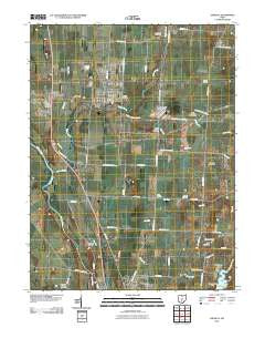 Ashville Ohio Historical topographic map, 1:24000 scale, 7.5 X 7.5 Minute, Year 2010