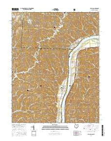 Athalia Ohio Current topographic map, 1:24000 scale, 7.5 X 7.5 Minute, Year 2016