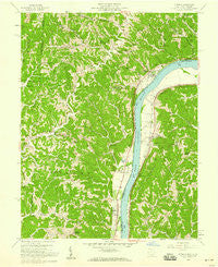 Athalia Ohio Historical topographic map, 1:24000 scale, 7.5 X 7.5 Minute, Year 1958