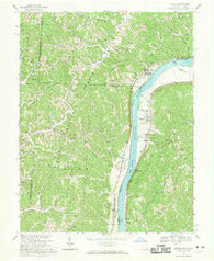 Athalia Ohio Historical topographic map, 1:24000 scale, 7.5 X 7.5 Minute, Year 1968