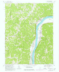 Athalia Ohio Historical topographic map, 1:24000 scale, 7.5 X 7.5 Minute, Year 1968