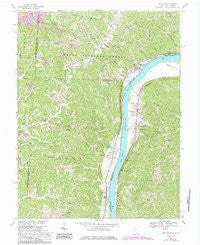 Athalia Ohio Historical topographic map, 1:24000 scale, 7.5 X 7.5 Minute, Year 1968