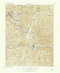 Athens Ohio Historical topographic map, 1:62500 scale, 15 X 15 Minute, Year 1903