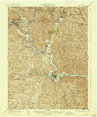 Athens Ohio Historical topographic map, 1:62500 scale, 15 X 15 Minute, Year 1905