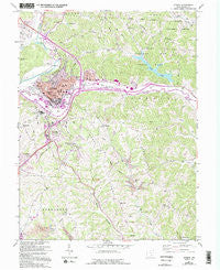 Athens Ohio Historical topographic map, 1:24000 scale, 7.5 X 7.5 Minute, Year 1961