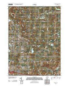 Aurora Ohio Historical topographic map, 1:24000 scale, 7.5 X 7.5 Minute, Year 2010