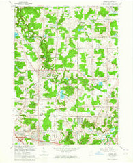 Aurora Ohio Historical topographic map, 1:24000 scale, 7.5 X 7.5 Minute, Year 1962