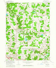 Aurora Ohio Historical topographic map, 1:24000 scale, 7.5 X 7.5 Minute, Year 1962