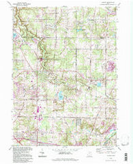 Aurora Ohio Historical topographic map, 1:24000 scale, 7.5 X 7.5 Minute, Year 1994