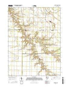 Ayersville Ohio Current topographic map, 1:24000 scale, 7.5 X 7.5 Minute, Year 2016