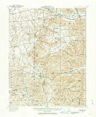 Bainbridge Ohio Historical topographic map, 1:62500 scale, 15 X 15 Minute, Year 1915
