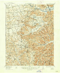 Bainbridge Ohio Historical topographic map, 1:62500 scale, 15 X 15 Minute, Year 1917