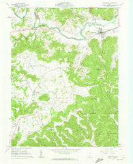 Bainbridge Ohio Historical topographic map, 1:24000 scale, 7.5 X 7.5 Minute, Year 1961