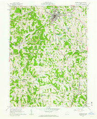 Barnesville Ohio Historical topographic map, 1:24000 scale, 7.5 X 7.5 Minute, Year 1961