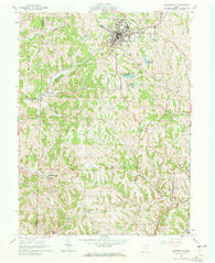 Barnesville Ohio Historical topographic map, 1:24000 scale, 7.5 X 7.5 Minute, Year 1961