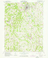 Barnesville Ohio Historical topographic map, 1:24000 scale, 7.5 X 7.5 Minute, Year 1961