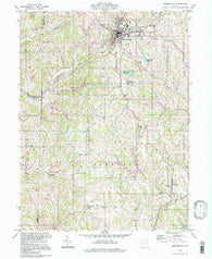 Barnesville Ohio Historical topographic map, 1:24000 scale, 7.5 X 7.5 Minute, Year 1994