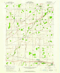 Bascom Ohio Historical topographic map, 1:24000 scale, 7.5 X 7.5 Minute, Year 1960
