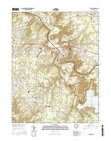Batavia Ohio Current topographic map, 1:24000 scale, 7.5 X 7.5 Minute, Year 2016