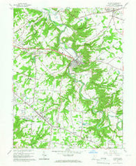 Batavia Ohio Historical topographic map, 1:24000 scale, 7.5 X 7.5 Minute, Year 1965