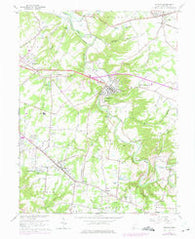 Batavia Ohio Historical topographic map, 1:24000 scale, 7.5 X 7.5 Minute, Year 1965