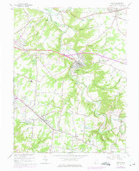 Batavia Ohio Historical topographic map, 1:24000 scale, 7.5 X 7.5 Minute, Year 1965