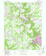 Batavia Ohio Historical topographic map, 1:24000 scale, 7.5 X 7.5 Minute, Year 1965