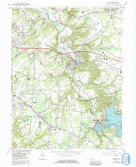 Batavia Ohio Historical topographic map, 1:24000 scale, 7.5 X 7.5 Minute, Year 1965