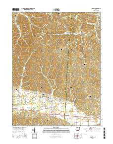 Beaver Ohio Current topographic map, 1:24000 scale, 7.5 X 7.5 Minute, Year 2016