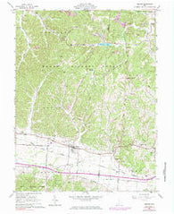 Beaver Ohio Historical topographic map, 1:24000 scale, 7.5 X 7.5 Minute, Year 1961