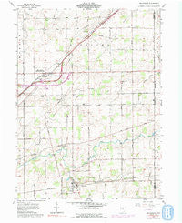 Beaverdam Ohio Historical topographic map, 1:24000 scale, 7.5 X 7.5 Minute, Year 1961