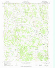 Belfast Ohio Historical topographic map, 1:24000 scale, 7.5 X 7.5 Minute, Year 1961