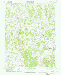 Belfast Ohio Historical topographic map, 1:24000 scale, 7.5 X 7.5 Minute, Year 1961