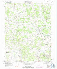 Belfast Ohio Historical topographic map, 1:24000 scale, 7.5 X 7.5 Minute, Year 1961