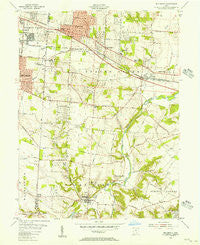 Bellbrook Ohio Historical topographic map, 1:24000 scale, 7.5 X 7.5 Minute, Year 1955