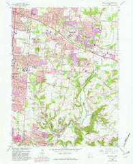 Bellbrook Ohio Historical topographic map, 1:24000 scale, 7.5 X 7.5 Minute, Year 1965