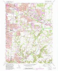 Bellbrook Ohio Historical topographic map, 1:24000 scale, 7.5 X 7.5 Minute, Year 1965