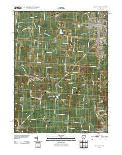 Bellefontaine Ohio Historical topographic map, 1:24000 scale, 7.5 X 7.5 Minute, Year 2010