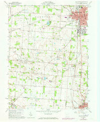 Bellefontaine Ohio Historical topographic map, 1:24000 scale, 7.5 X 7.5 Minute, Year 1960