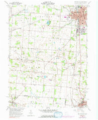Bellefontaine Ohio Historical topographic map, 1:24000 scale, 7.5 X 7.5 Minute, Year 1960