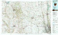 Bellefontaine Ohio Historical topographic map, 1:100000 scale, 30 X 60 Minute, Year 1992