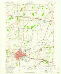 Bellevue Ohio Historical topographic map, 1:24000 scale, 7.5 X 7.5 Minute, Year 1959