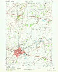 Bellevue Ohio Historical topographic map, 1:24000 scale, 7.5 X 7.5 Minute, Year 1969